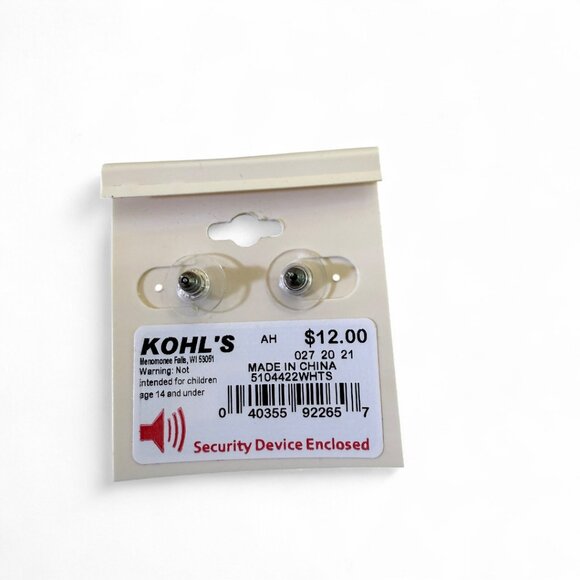 Croft & Barrow Flower Post Earrings - Picture 4 of 4